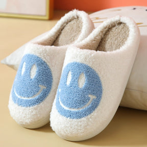 Cozy Winter Slippers | Soft Faux Fur and Smiley Design