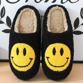 Cozy Winter Slippers | Soft Faux Fur and Smiley Design