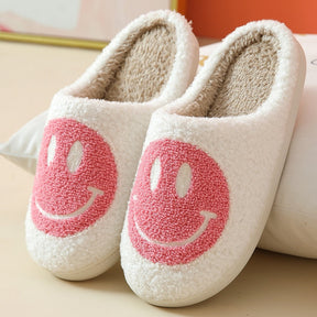 Cozy Winter Slippers | Soft Faux Fur and Smiley Design