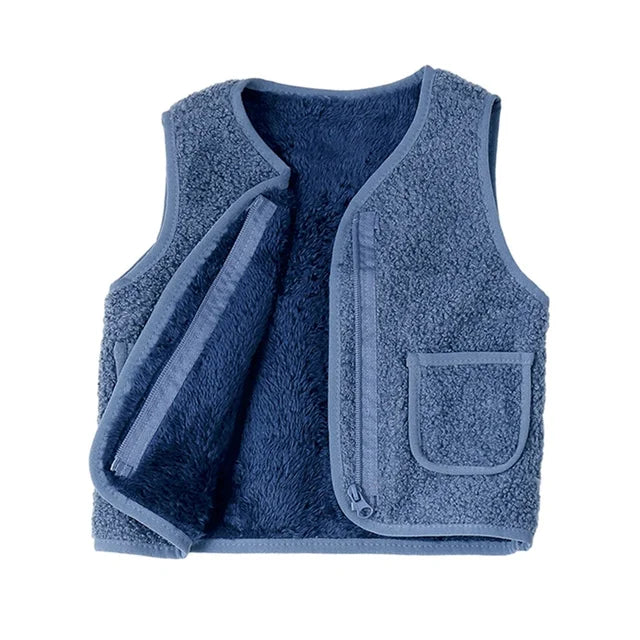 Lightweight Teddy Vest | Soft, Warm Layer for Cold Days