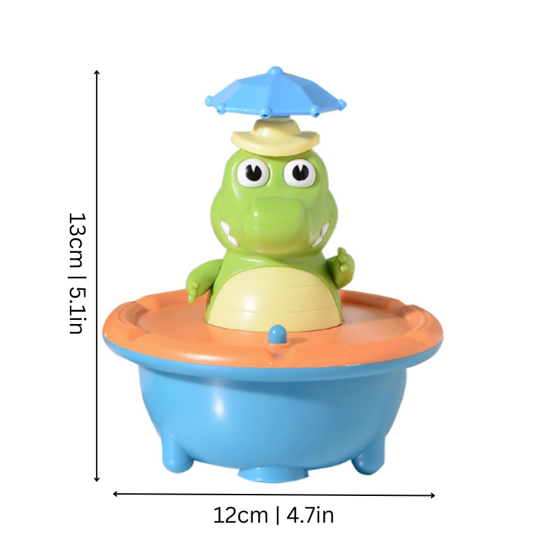 Floating Crocodile Bath Toy | Light-Up Spray Effects for Kids