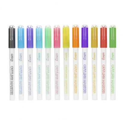 Fluorescent Highlighters Set | Ergonomic, Bright Colors for All Ages