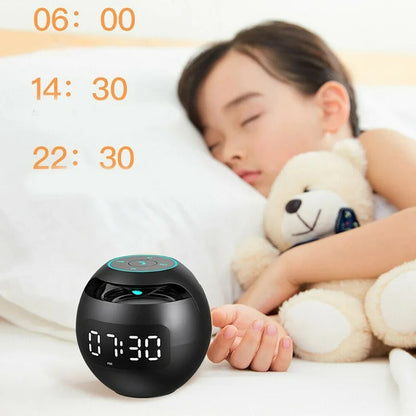 Bluetooth Alarm Clock Speaker | Colorful Night Light with Clear Display