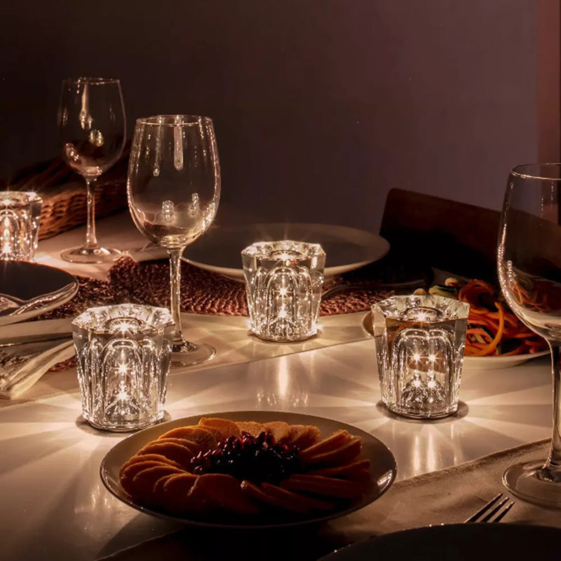Wireless LED Crystal Lamp | Elegant Design with Long Battery Life