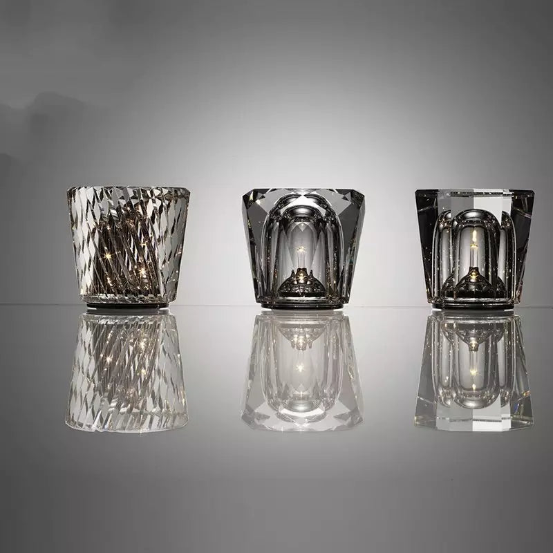 Wireless LED Crystal Lamp | Elegant Design with Long Battery Life
