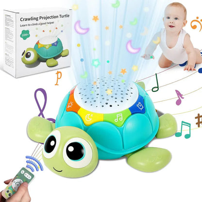 Turtle Night Light Projector | Soothing Stars and Music