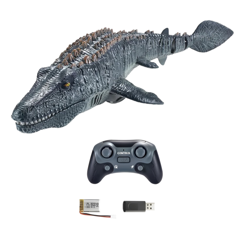 Remote-Controlled Swimming Dinosaur | Realistic Splashing Bath Toy