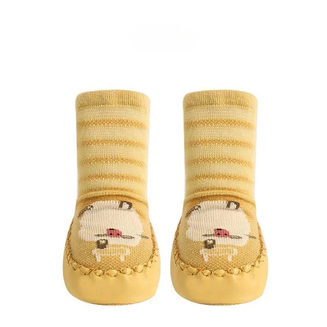 Non-Slip Baby Socks | Cute Animal Print Design