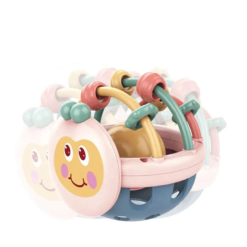 Teething Ball Toy | Spherical Design with Curved Loops