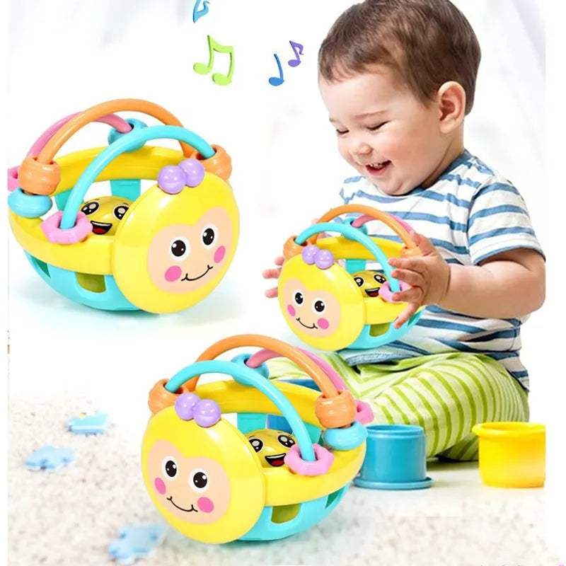 Teething Ball Toy | Spherical Design with Curved Loops