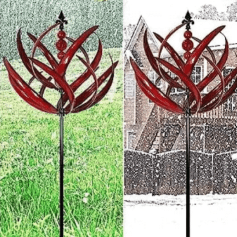 Wind-Powered Garden Spinner | Durable Metal Kinetic Sculpture