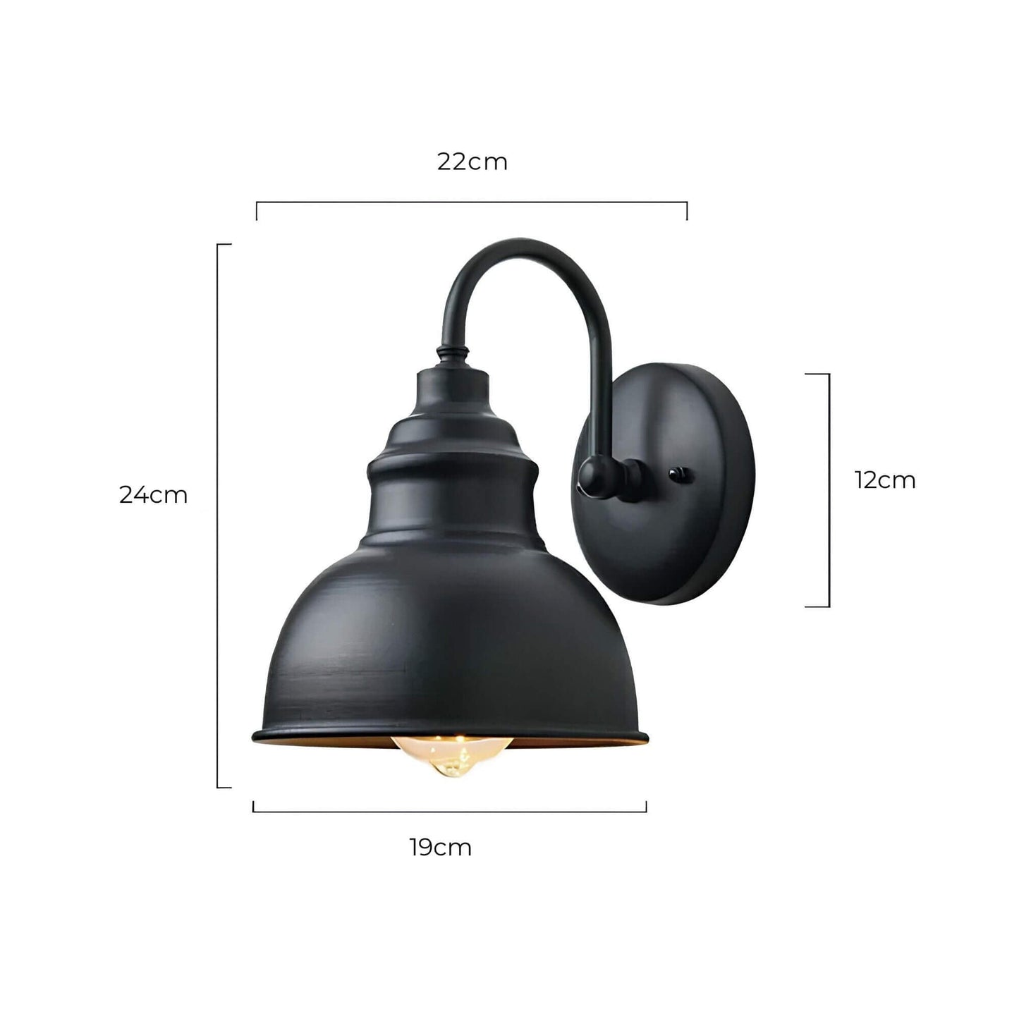 Vintage Outdoor Lantern | Weather-Resistant Rustic Wall Light