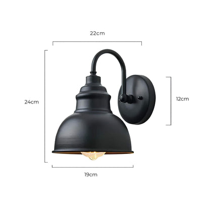 Vintage Outdoor Lantern | Weather-Resistant Rustic Wall Light