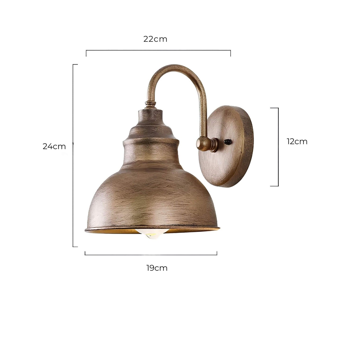 Vintage Outdoor Lantern | Weather-Resistant Rustic Wall Light