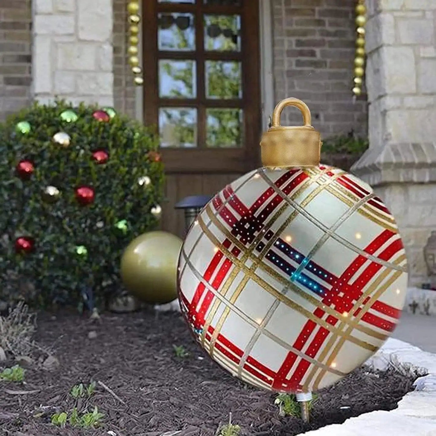 Inflatable Christmas Ornament Ball | Durable PVC for Outdoor Decor