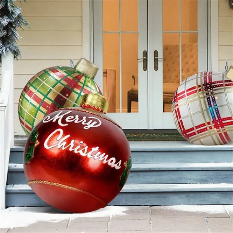 Inflatable Christmas Ornament Ball | Durable PVC for Outdoor Decor