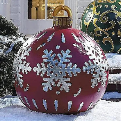Inflatable Christmas Ornament Ball | Durable PVC for Outdoor Decor