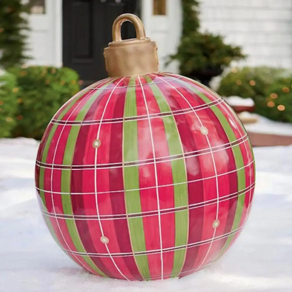 Inflatable Christmas Ornament Ball | Durable PVC for Outdoor Decor