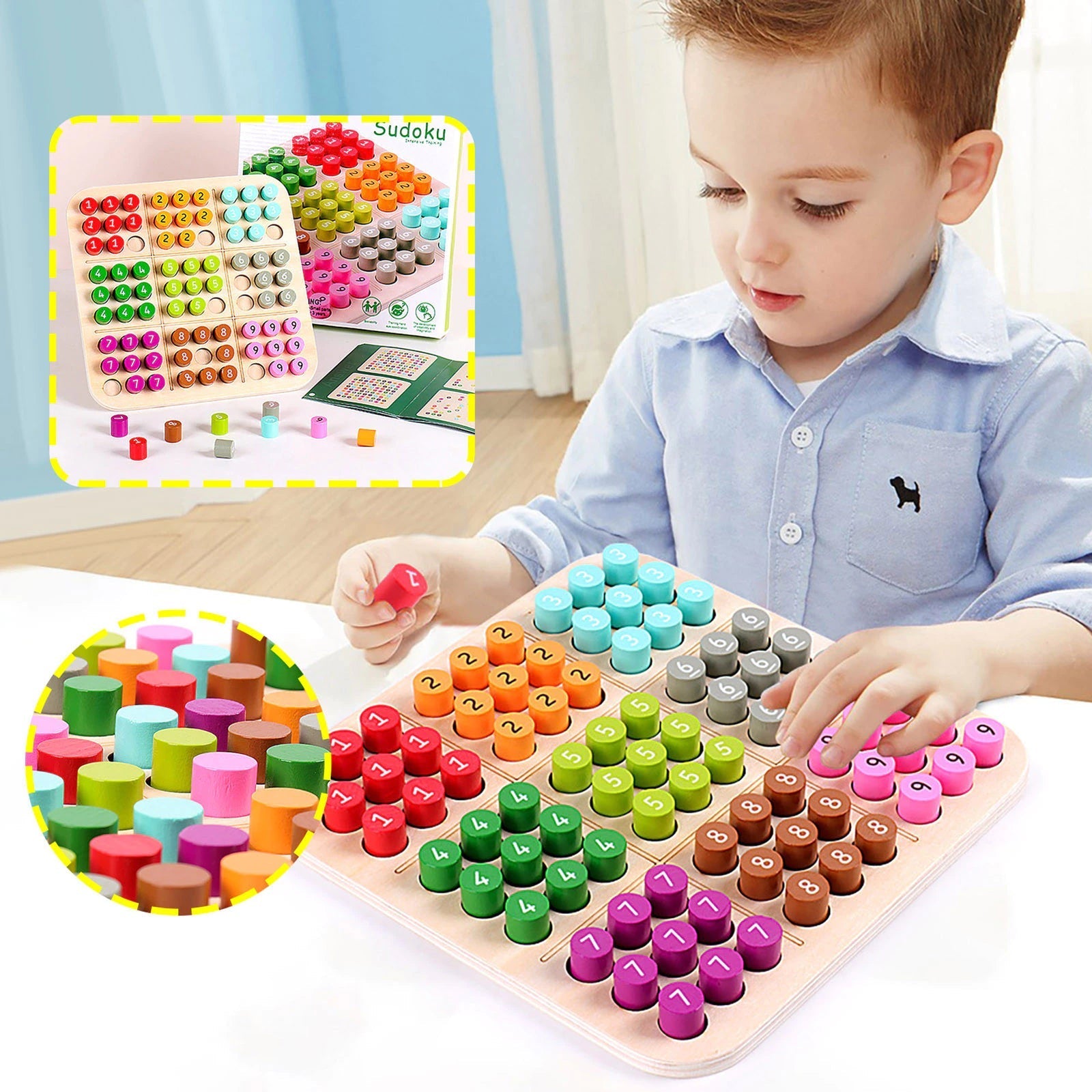 Wooden 3D Sudoku Puzzle | Handmade Educational Game for Kids