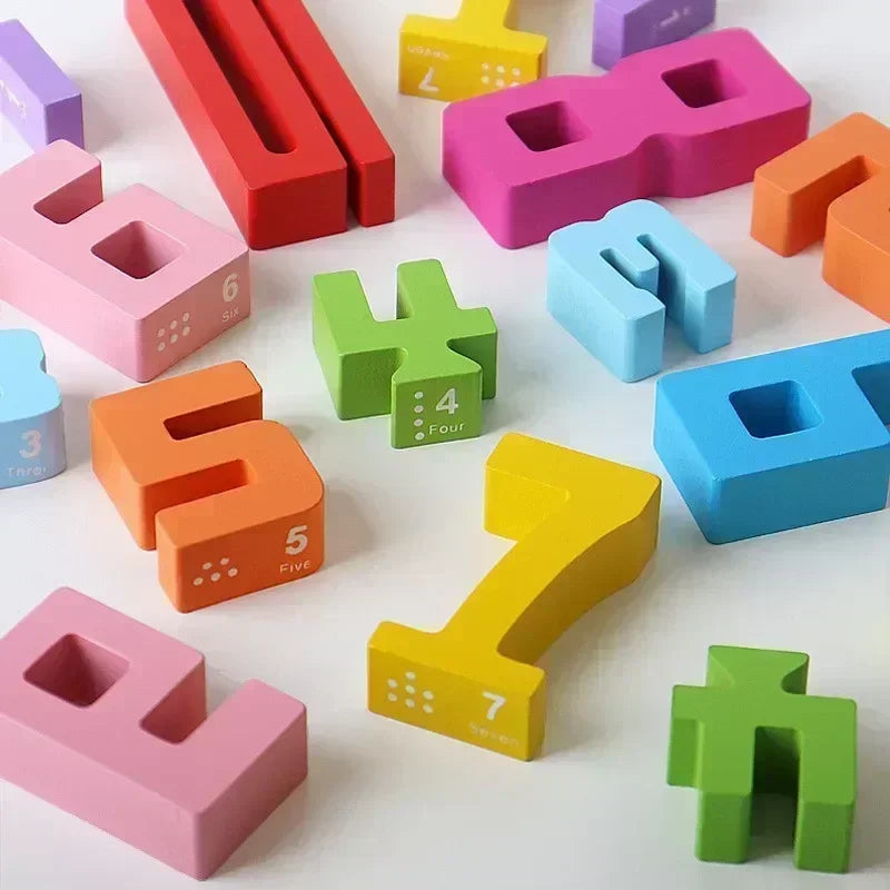 Wooden Learning Blocks for Kids | Creative and Eco-Friendly Play