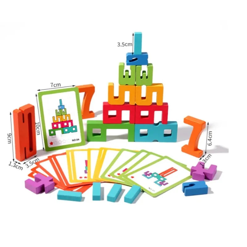 Wooden Learning Blocks for Kids | Creative and Eco-Friendly Play