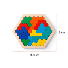 Wooden Hexagon Puzzle | Enhances Problem-Solving Skills