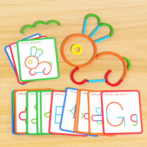 Wooden Shape Puzzle Toy | Colorful 120-Piece Learning Fun