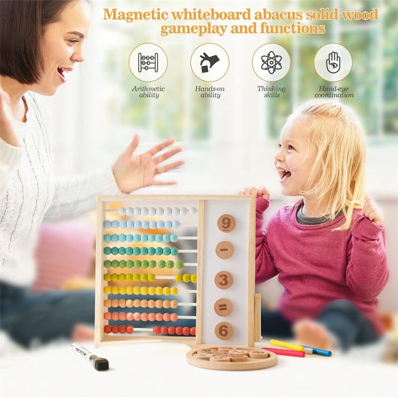 Wooden Abacus Toy | Interactive Montessori Math Learning