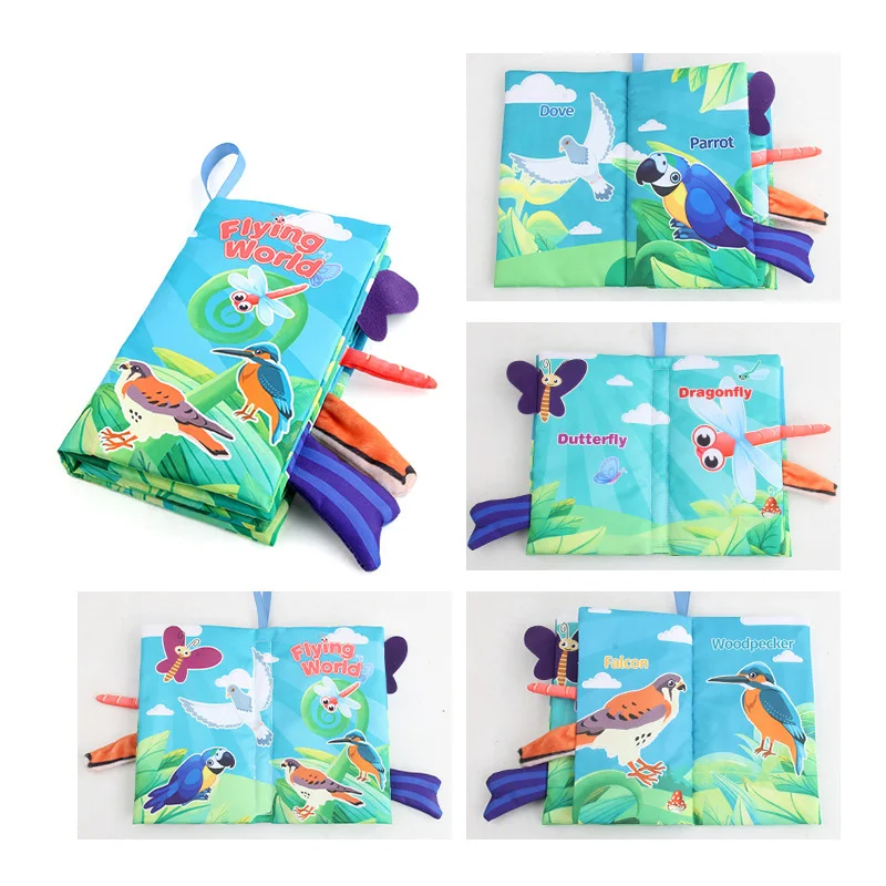 Interactive Sensory Baby Book | Soft Cotton for Development