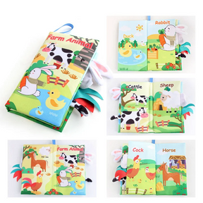 Interactive Sensory Baby Book | Soft Cotton for Development