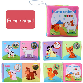 Interactive Sensory Baby Book | Soft Cotton for Development