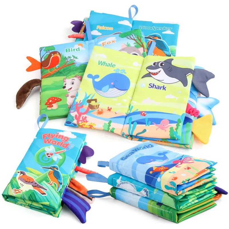 Interactive Sensory Baby Book | Soft Cotton for Development