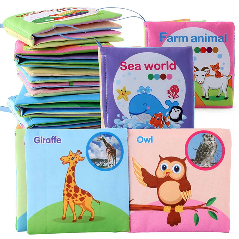 Interactive Sensory Baby Book | Soft Cotton for Development