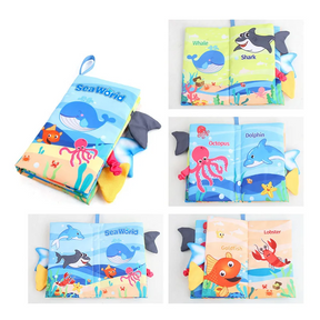 Interactive Sensory Baby Book | Soft Cotton for Development