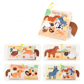 Interactive Sensory Baby Book | Soft Cotton for Development