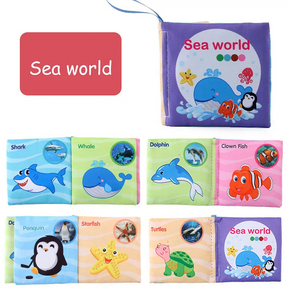 Interactive Sensory Baby Book | Soft Cotton for Development