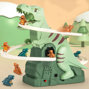Dinosaur Racing Track Toy | Automatic Climbing with LED Lights