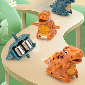 Dinosaur Racing Track Toy | Automatic Climbing with LED Lights