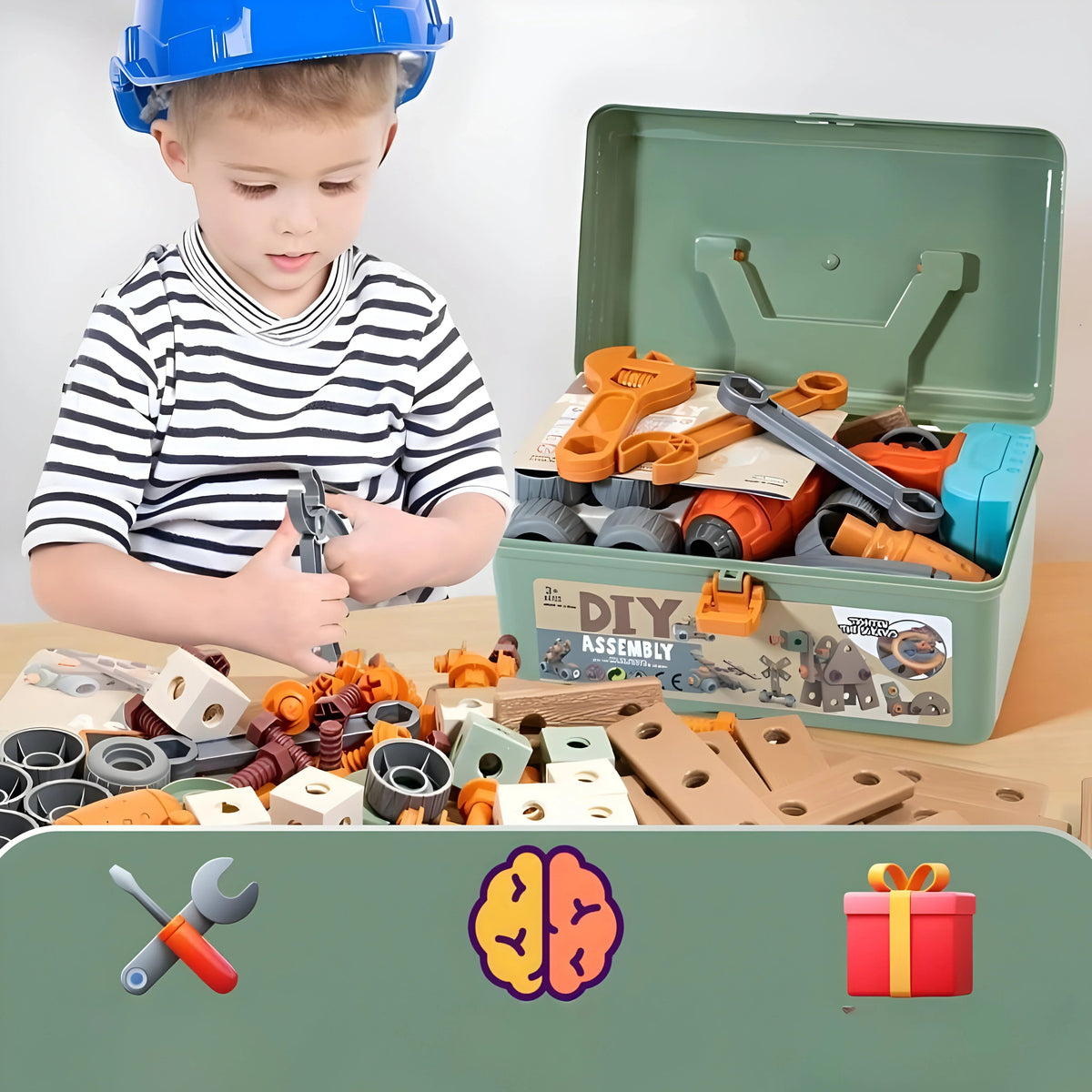 Kids' Building Tool Set | 100+ Components for Creative Play