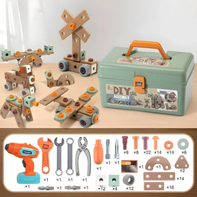 Kids' Building Tool Set | 100+ Components for Creative Play