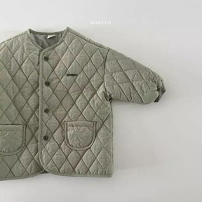 Boys' Warm Quilted Jacket | Stylish Cotton for Cold Days