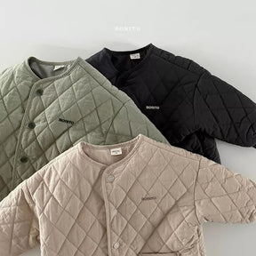 Boys' Warm Quilted Jacket | Stylish Cotton for Cold Days
