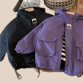 Boys' Water-Resistant Windbreaker Jacket | Stylish Hooded Design for Active Kids