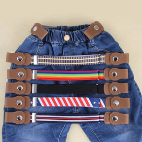 Adjustable Elastic Belt for Kids | Flexible, No-Buckle Design for Comfort