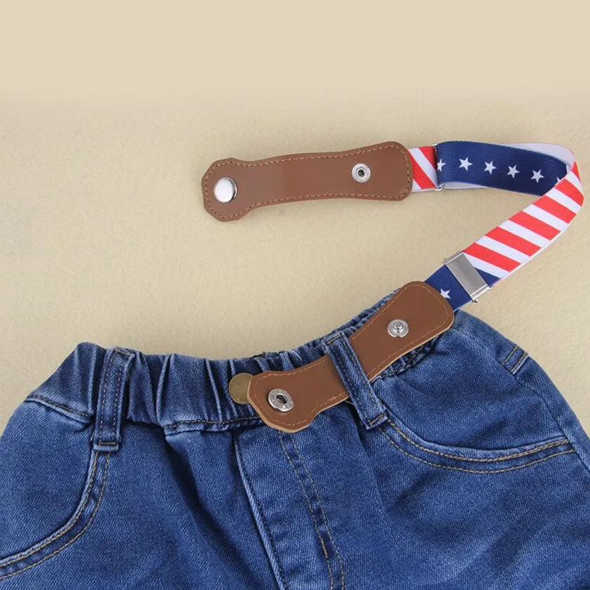 Adjustable Elastic Belt for Kids | Flexible, No-Buckle Design for Comfort