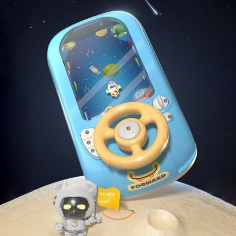 Kids Driving Simulator Toy | Interactive Sound Effects & Light-Up Buttons