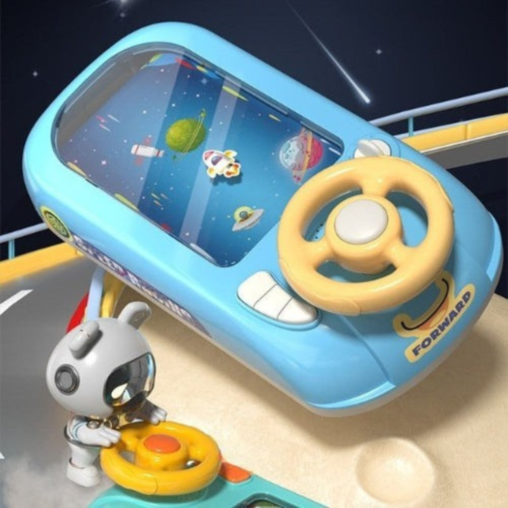 Kids Steering Wheel Toy | Realistic Sounds & Lights for Play