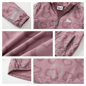 Kids Waterproof Softshell Jacket | Hooded Fleece Lining for Comfort