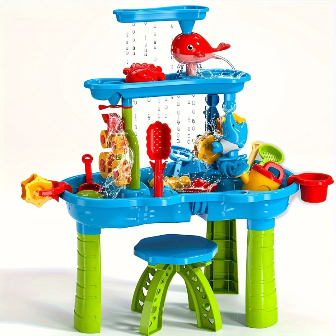 Kids’ Sand and Water Play Table | Durable 3-in-1 Outdoor Fun