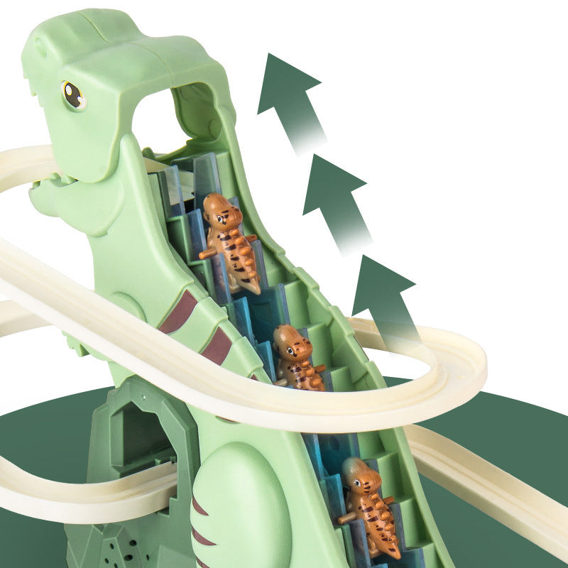 Dinosaur Race Track Set | Automatic Climbing Cars with LED Lights